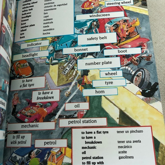 Dictionary English Spanish Paperback. Great way to learn while having fun. - Picture 5 of 6